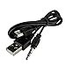 JNSupplier USB 2.0 Male to mini B Male and 3.5mm Aux Jack Plug Audio Video Transfer Cable