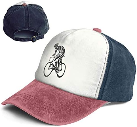 Abstract Bicycle Neon Bike Vintage Baseball Cap for Women Men Adjustable Trucker Sun Visor Cap