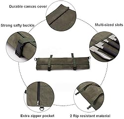 Chef’s Knife Roll Bag,Waxed Canvas Knife Cultery