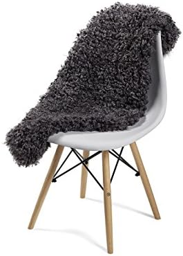 Handmade Sheepskin Rug - Authentic European Sheepskin, Handmade, 100% Natural Sheepskin Rug, Available in Large, Medium or Small Sizes (Gotland - Dark Short Fur)