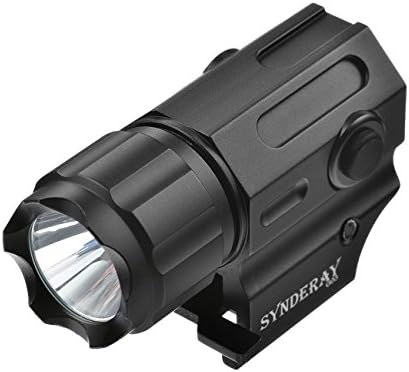 SyndeRay Tactical 230 Lumen LED Flashlight For Compact Pistols Fits Beretta PX4 M9A1 Glock 19 23 25 SR9 XD Compact Taurus 24/7 SIG P250 S&amp;W SW99