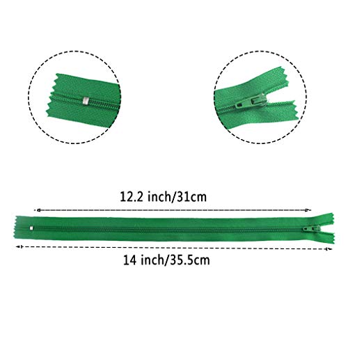 80 Pieces Nylon Coil Zippers, Bantoye 14 Inches #3 Colorful Sewing Zippers Supplies for Tailor Sewing Crafts, 20 Assorted Colors