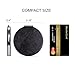Getinbulk Compact Mirrors Bulk, Set of 12 Round Double-Sided 1X/3X Magnification PU Leather(Black, 3.15 inches)