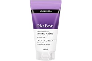 John Frieda Frizz Ease Straight Fixation Styling Crème for Sleek, Beautiful Hair (145 mL) Packaging May Vary