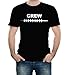 Crew Rowing Black Adult T-Shirt - Medium Black
