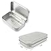 Zanzpc 8-Pack Metal Hinged Tin Box Containers With Solid Hinged Top,Use for First Aid Kit,Survival Kits,Storage,Herbs,Pills,Crafts and More.