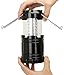 Everyday Essentials 4 Pack Ultra Bright LED Collapsible Water Resistant Camping Lantern Flashlights [NEWEST VERSION] (Black 4-Count)