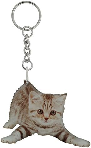 Got Yo Gifts Chole Kitten Mirrored Acrylic Keychain