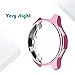 for Samsung Gear S3 Frontier & Classic/Galaxy Watch 46mm TPU Plated Case, Soft Scractch-Resistant Frame Cover Slim Shiny Plated TPU Case All-Around Protective Bumper Shell (Pink, 46mm)