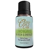 Ovvio Oils Lemongrass Premium Therapeutic Grade Essential Oil, Holistic & Pure, Large, 15 ml
