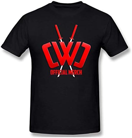 Men's Crewneck Basic Short Sleeve T-Shirt CWC Chad Wild Clay Ninja Cotton Casual Tops