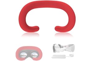 Coyktonty Silicone Eye Mask for Apple Vision Pro,Silicone Face Pad Cover,Sweat Proof, Light Leakage Proof,Replaceable VR Accessories (Red)