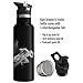 Kids Water Bottle Easy-Sip Straw Lid Leak-Proof Insulated Stainless Steel Thermos Perfect for School & Pickleball 3 Lids BPA-Free Keeps Drinks Cold for 24 Hours