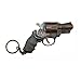 Imitation Metal Toy Revolver Gun with Keychain, 3.5-Inch by 2.2-Inch Gun, Coppery