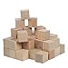Juvale Small Wooden Craft Cubes - Unfinished Natural Wood / Mini Wooden Art Craft Stacking Cubes Blocks - 50 Pack -1 Inch, 2.54 Centimeter