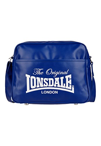 Lonsdale Retro PVC Shoulder Travel Sport Hand Bag Blue PVC