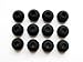 Monster 12-Piece Replacement Earbuds Eartips (Black, Medium)