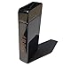 4Boss Premium USB Rechargeable Electronic Lighter Windproof, flameless, no Gas and Fluid Required, Energy-Saving Side Button Double arc Lighter. (Metallic Black)