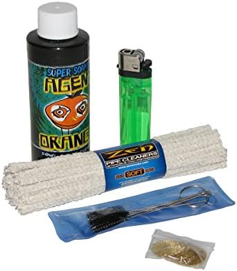 Pipe Cleaning Kit Agent Orange Soft Pipe Cleaners Set 4" Brushes 20 Screens