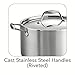 Tramontina Covered Sauce Pan Stainless Steel Tri-Ply Clad 6 Qt, 80116/040DS