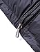 Puredown Men's Classic Outdoor Waterproof Goose Down Puffer Jacket, Black