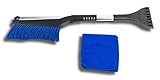 Snow Removal Brush: BlizeTec Telescopic Tool with Ice Scraper Plus a Microfiber Cleaning Towel; Sedan, SUV and Van Friendly