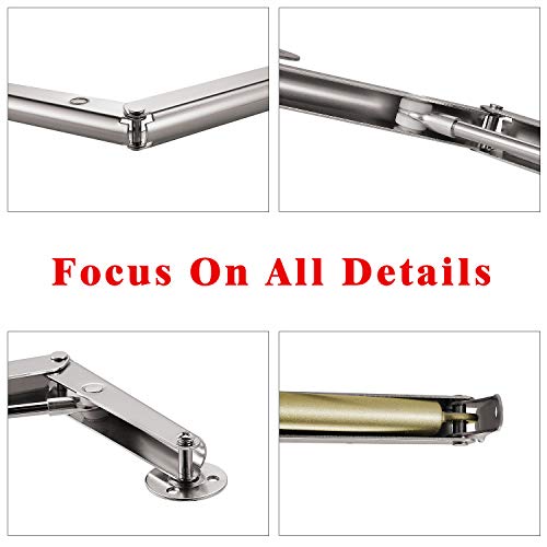 YUMORE Gas Struts 100N/22LB Heavy Duty Support Hinges Automatic Slow Lowering Safety Pneumatic