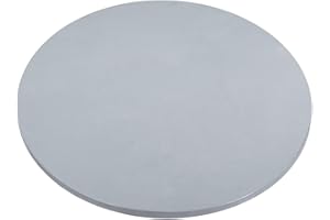 MECCANIXITY 1/4"(6mm) x 6" Steel Plate, Black Hot Rolled A36 Steel Sheet Plate Base, Round Weldable Metal Discs for Industria