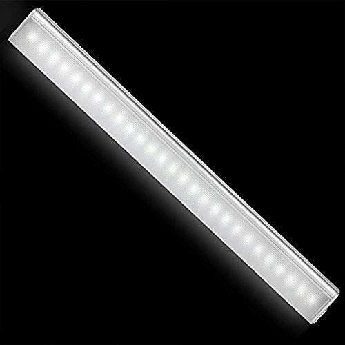 Motion Sensor Light, Wireless Rechargeable 27LEDs PIR Motion Activated LED Night Light Lighting Bar for Corridor Stairway Kitchen Cabinet Closet Drawer Under Counter Cupboard(Warm White)
