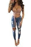 WorkTd Womens Criss Cross Bandage Wrap Crop Top Sleeveless Tie Up Shirts Pink S