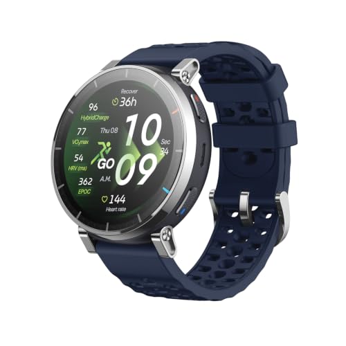 Amazfit Active 3 Premium 45mm GPS Lauf-Smartwatch, 1,32" AMOLED Saphir-Display, 12 Tage Akku, 4GB, NFC, Offline-Karten, 170+ Trainingsmodi, 5 ATM, Her