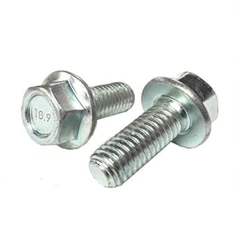 6 inch frame bolts M10 Amazon.com: Hex 10.9 (6) Flange 1.25x30 Class Bolts