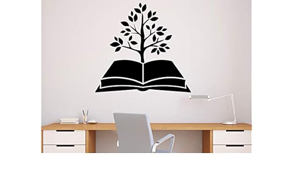 Books Tree Wall Decal Library Vinyl Sticker Home Decor School