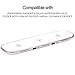 KC KACI QI Wireless Charger with 3 Wireless Charging Ports for iPhone 8 / 8 Plus, iPhone X, Nexus 5 / 6 / 7, and Other Devices, Provides Fast-Charging for Galaxy S8/ S8+/ S7 / S7 edge /S6 edge+, WHITE