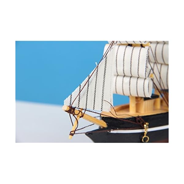 Evilandat Holz Segelboot Modell, 16CM Segelschiff Dekoration Modell Mediterraner Stil, für Geschenke und Schreibtisch… – Bild 8