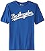 MLB Los Angeles Dodgers Men's Synth Mass Wordmark Tee, Royal, XX-Large