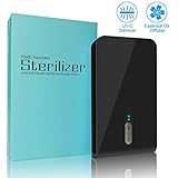 Smartphone UV Sanitizer, TEKITSFUN Cell Phone Cleaner Phone Sanitizer and Charger, Sterilizer Cleaner for iPhone and Samsung Andoid Phones, Jewelry, Watches-Black