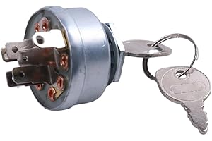 DVPARTS Ignition Key Switch Compatible with Cub Cadet MTD White Outdoor 925-3163 725-3163 925-3163A 725-3163A 725-3163P with 