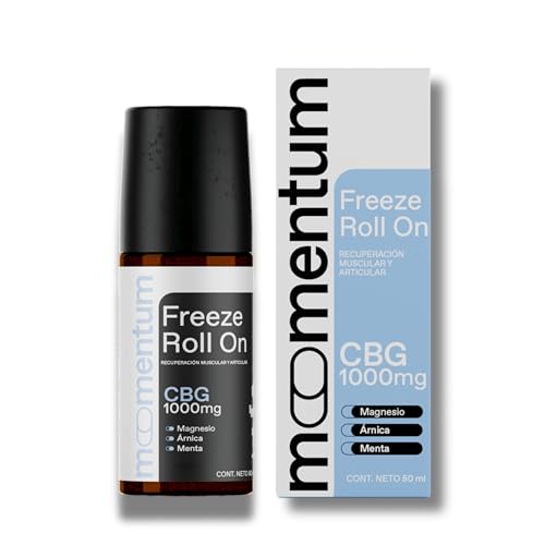 Momentum Freeze Roll On con 100mg Magnesio, Arnica Y menta, Desinflamante Muscular