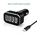 USB Type C Car Charger, Dual Quick Charge 3.0 36W Dual USB Car Charger Rapid Charging Adapter
