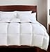 ROSECOSE Luxurious Goose Down Comforter Twin Size Duvet Insert All Seasons Solid White Hypo-allergenic 1200 Thread Count 750+ Fill Power 100% Cotton Shell Down Proof with Tabs (Twin, White)