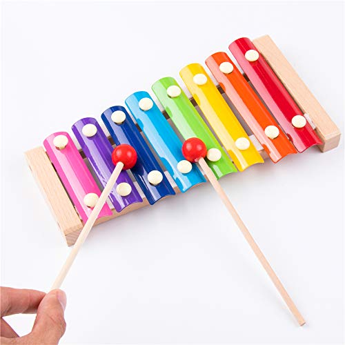 5 Xylophone+Childrens+Initiation+Wooden+Mallets