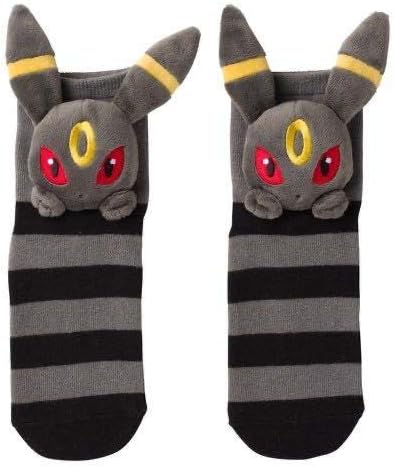 Amazon Co Jp ポケモンセンターオリジナル マスコット付きショートソックス ブラッキー 23 25cm 靴下 ホビー