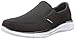 Skechers Men's Equalizer Persistent Slip-On Sneaker, Black/White, 12 M US