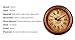 SonYo Silent Non-Ticking Round Wall Clocks (12 Inches) Decorative Vintage Style Roman Numeral Clock