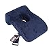 Zerlar Memory Cotton Lunch Break Face Down Head Rest Pillow Cushion for Office Student Travel (Navy Blue)