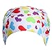 Natuworld Adult Swim Cap Large Breathable Nylon Pleated Swimming Caps Hat for Long Hair Women Men, Fashion and Colorful - Multi Colors Available