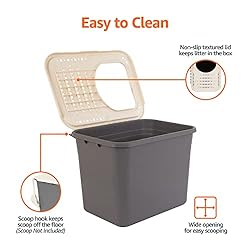 Amazon Basics Nonstick Top-Entry Cat Litter Box