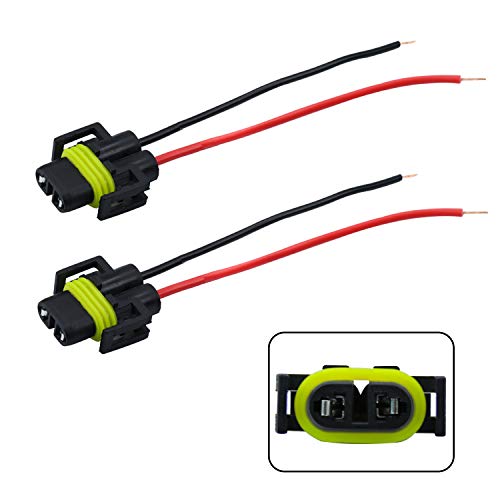 iBrightstar H11 H9 H8 Female Adapter Wiring Harness Sockets Wire For Headlights or Fog Lights (Best Golf Clubs 2019)