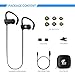 Wireless bluetoothHeadphones Sport Wireless in-Earphones with Earhook 4.1 Earbuds with Microphone Sweatproof Noise cancelling Headphones for Workout Running Gym(Black)